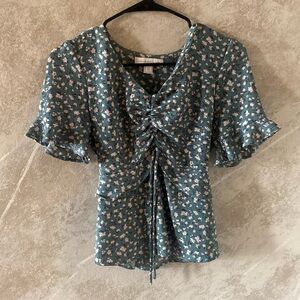 monteau| xs womans drawstring top